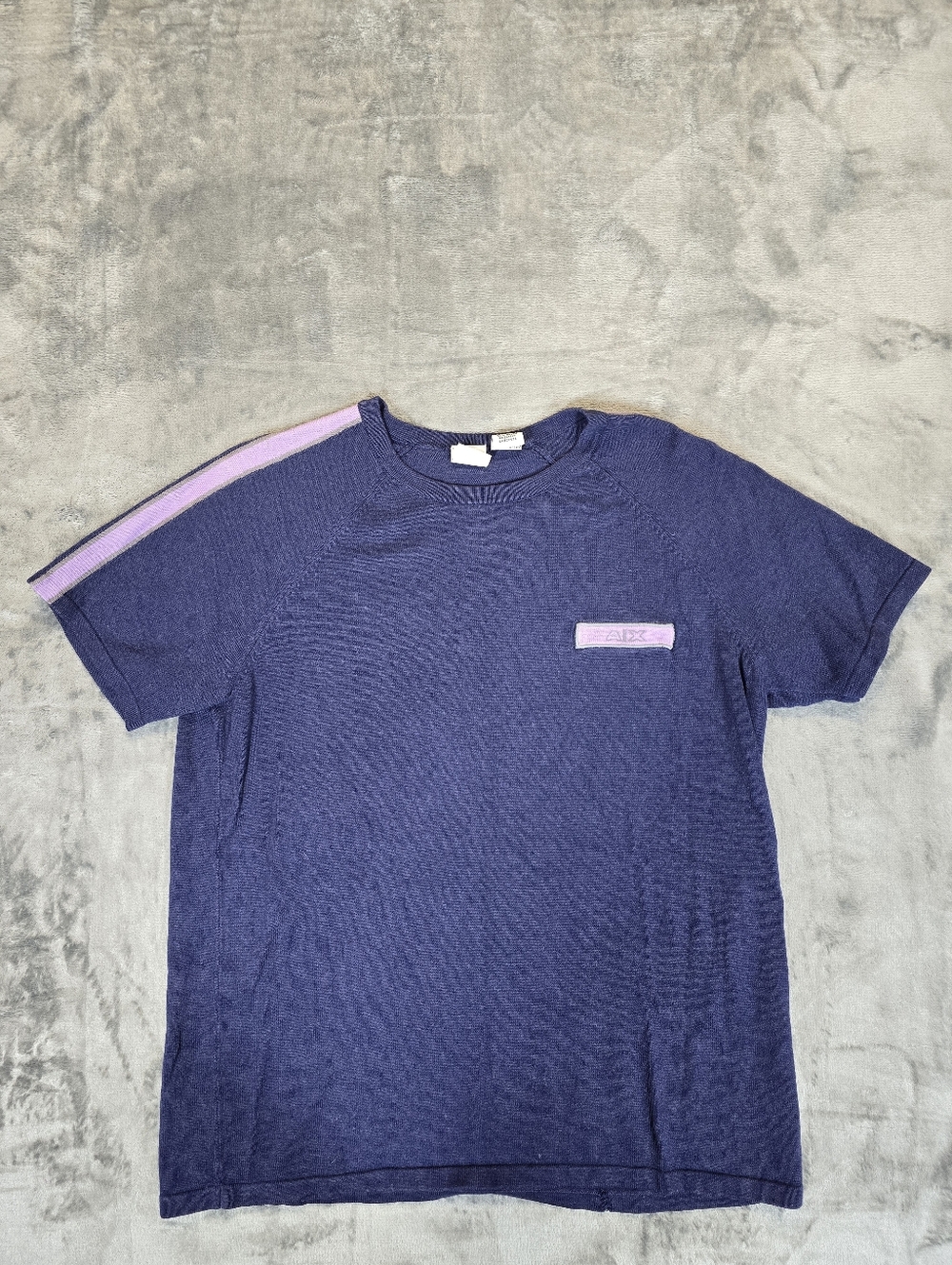 Vintage Armani Exchange T Shirt Size Large Purple